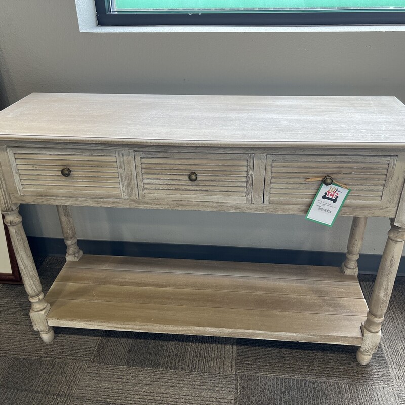 Beige 3Dwr Entry Table