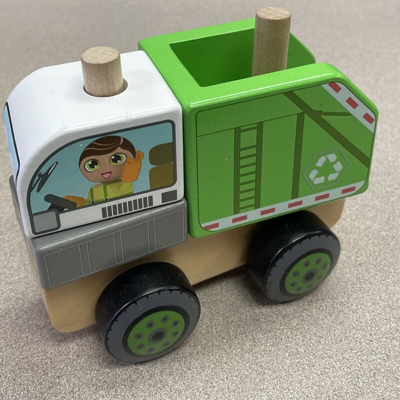 J Adore  Recycling Truck, Green, Size: Pre-owned