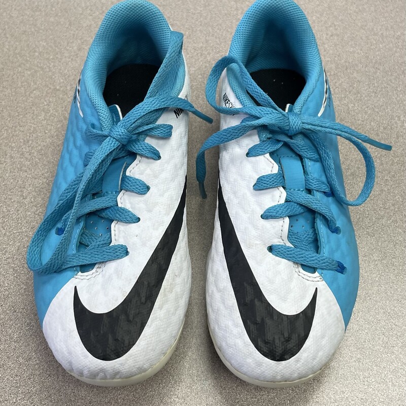 Nike Hypervenom Cleats, Blue, Size: 10T