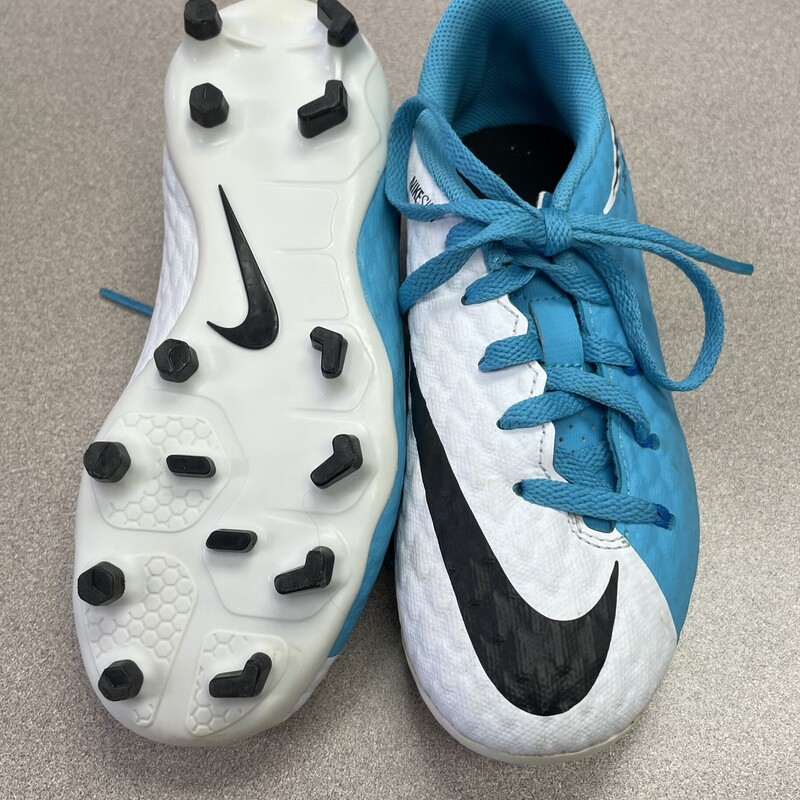 Nike Hypervenom Cleats, Blue, Size: 10T
