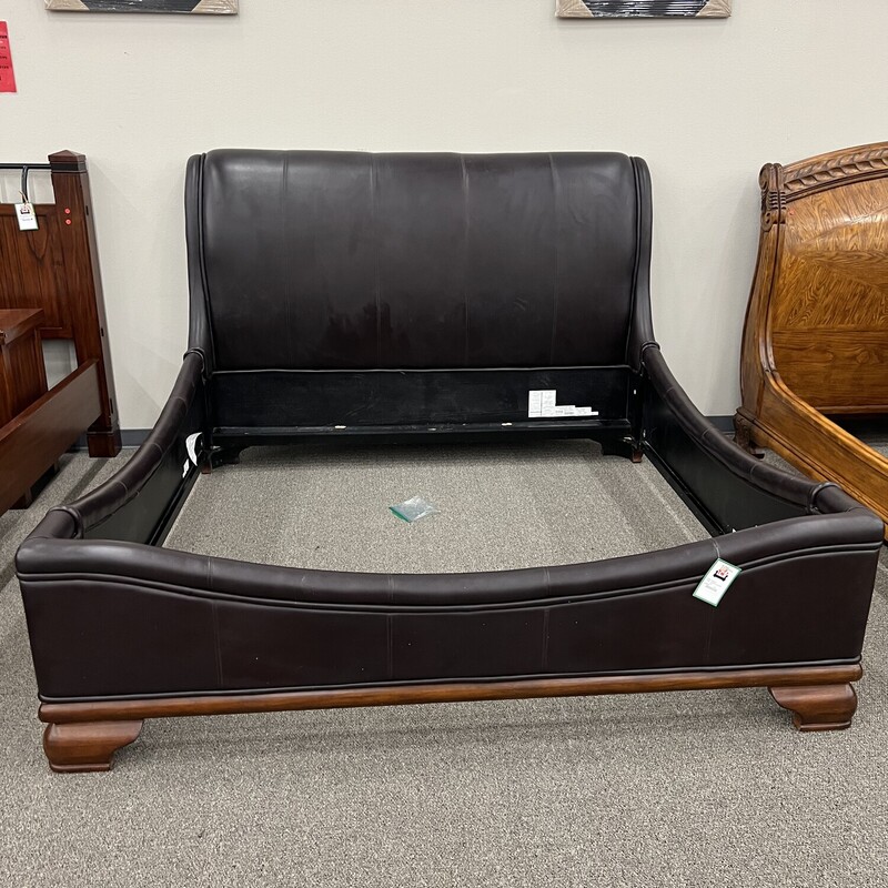 Leather E. King Bed