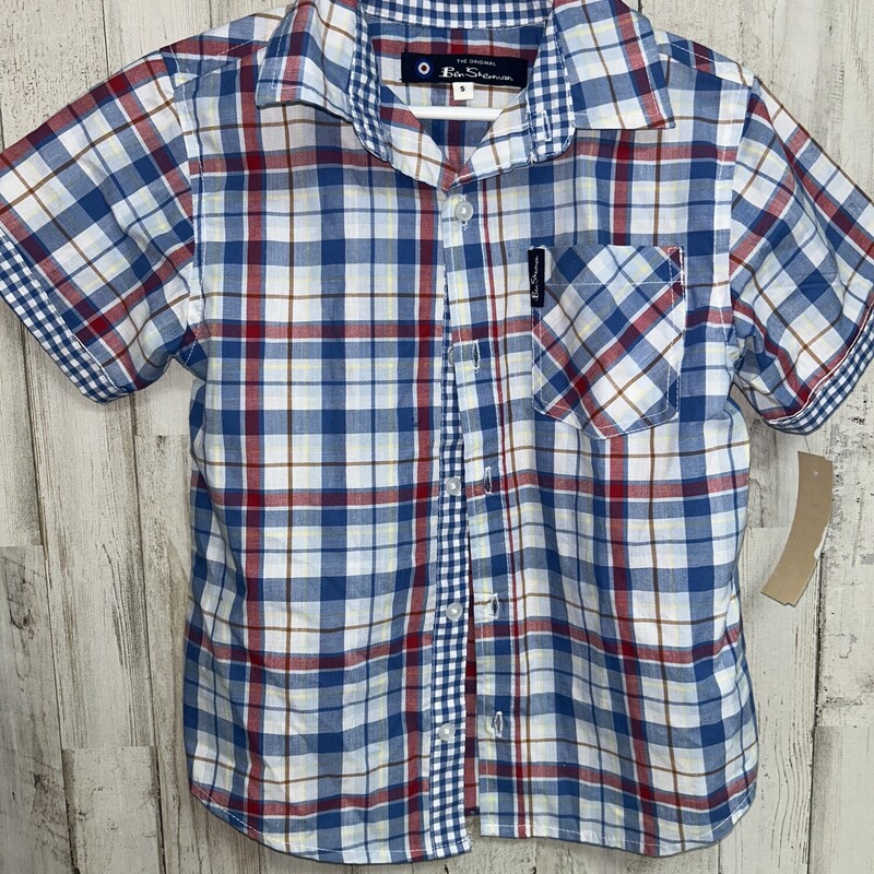 5 Blue/Red Button Up