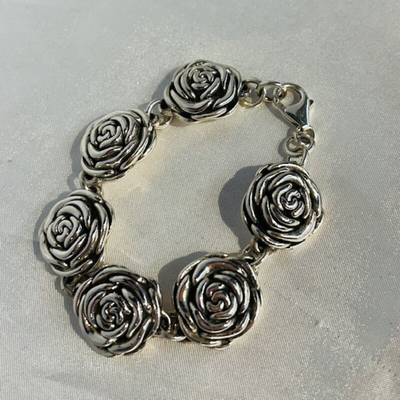 925 Rose Charms Bracelet