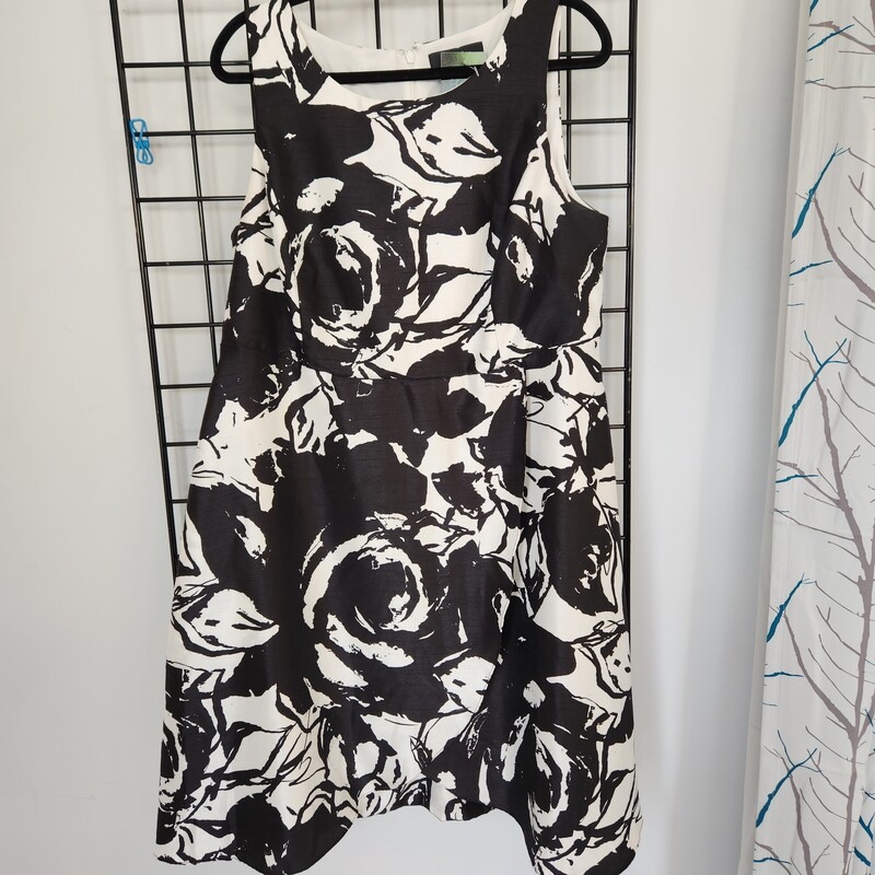 Michael Studio Dress, Blk/whi, Size: 14