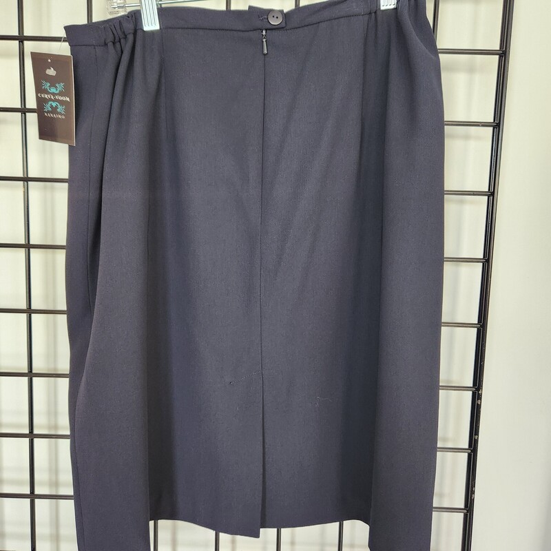 Nygard Skirt, Navy, Size: 14