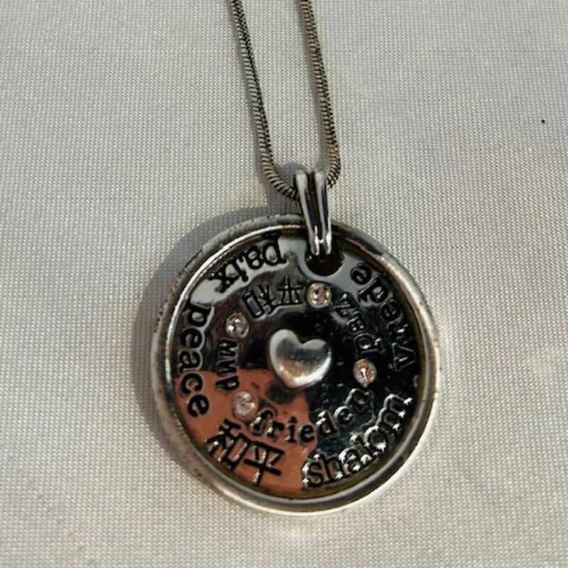 Brighton Love & Peace Necklace
Silver Size: 18.5L