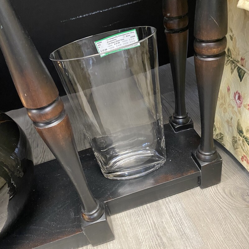 Tall Glass Clear Vase