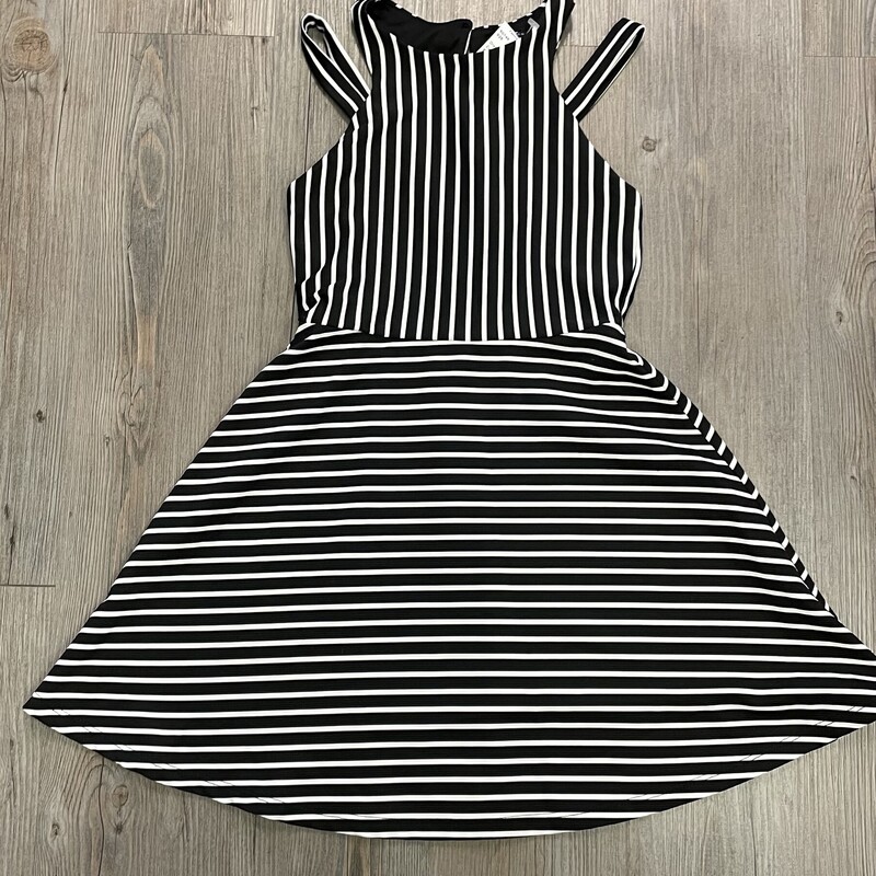 Zunie Dress, Black/wh, Size: 8Y