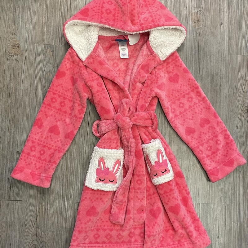 Pekkle Fleece Robe, Pink, Size: 6Y