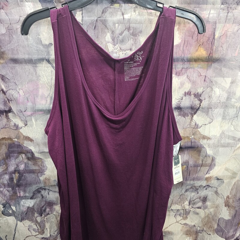 Tank top in burgandy that is brand new with tags.