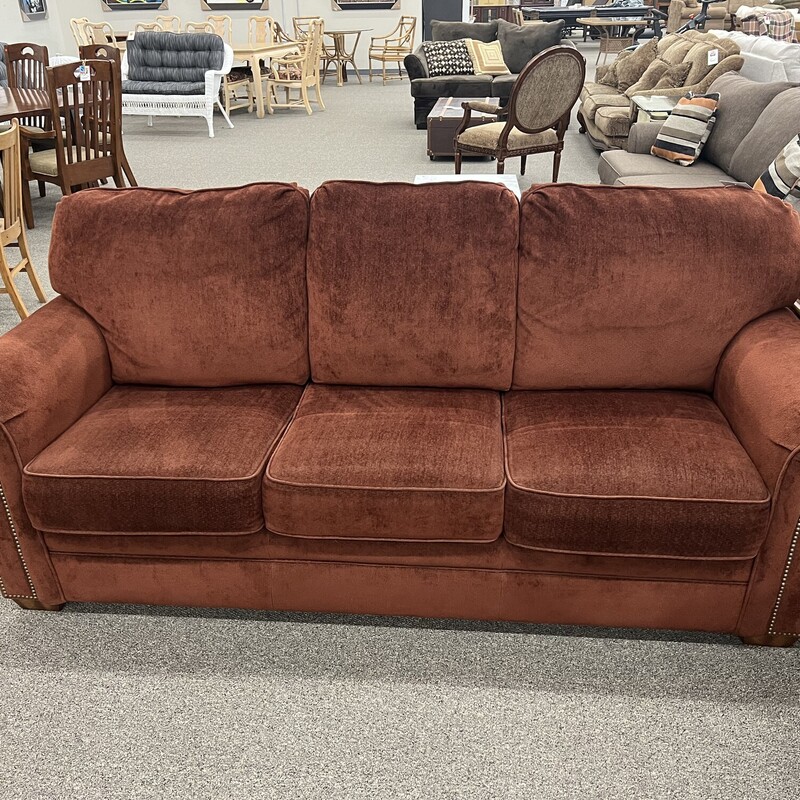 Flexsteel Red Fabric Sofa