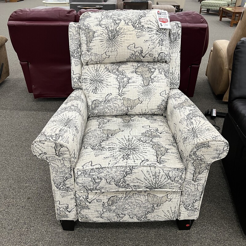 Map Pattern Pwr Recliner