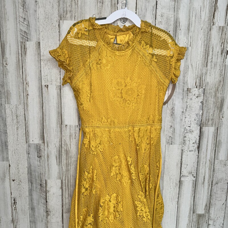 8 Mustard Lace Dress