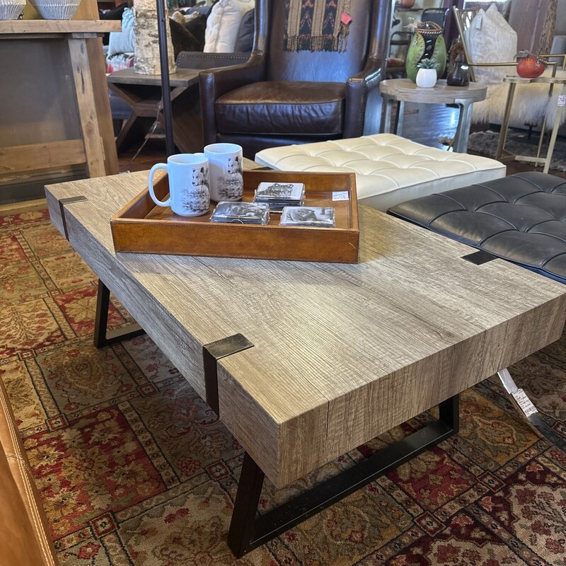 Grey Wood Coffee Table