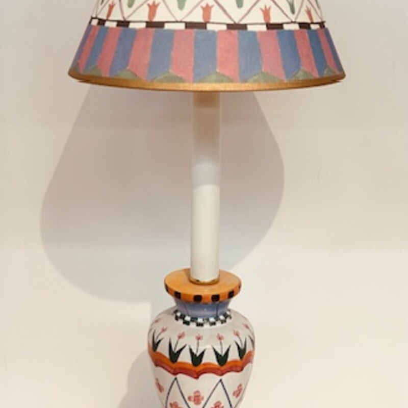 Floral Design Lamp
Multi Colors
Size: 8.75 x 23 H