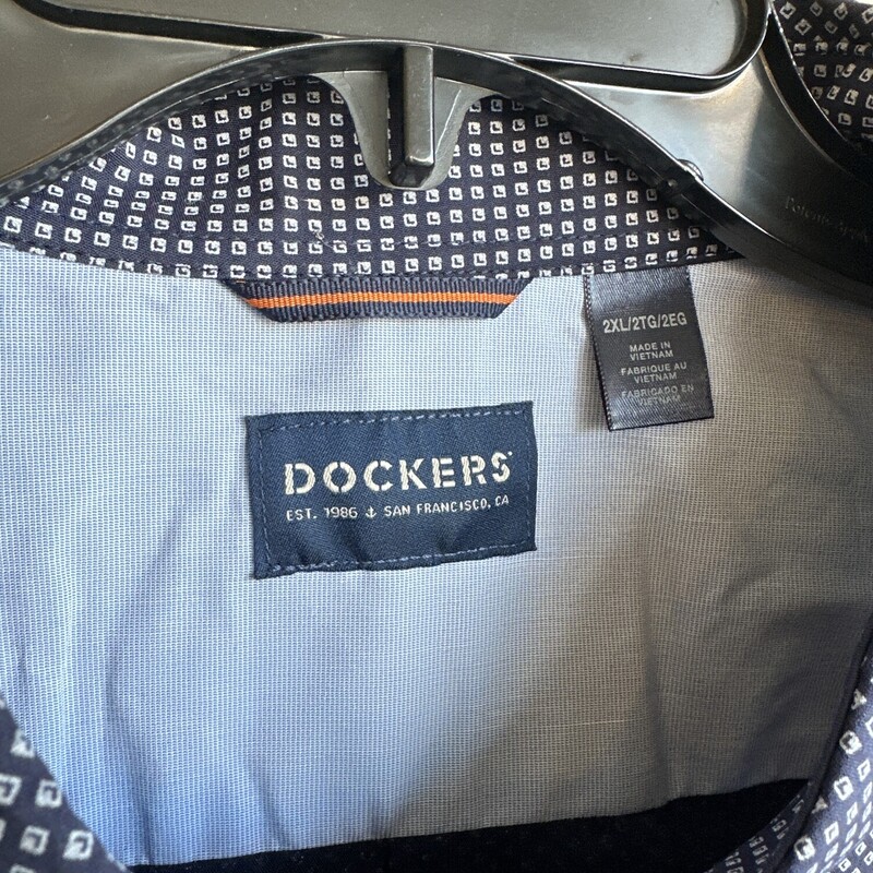 Nwt Dockers Button Up, Blue, Size: Xxl<br />
new with tags<br />
all sales final<br />
shipping available<br />
free in store pick up within 7 days of purchase