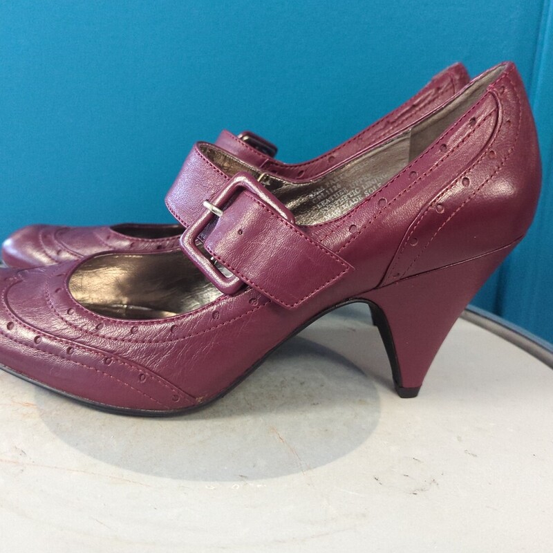 Kenneth Cole Reaction, Burgundy, Size: 9.5