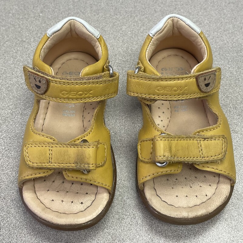 Geox Sandals, Mustard, Size: 5T