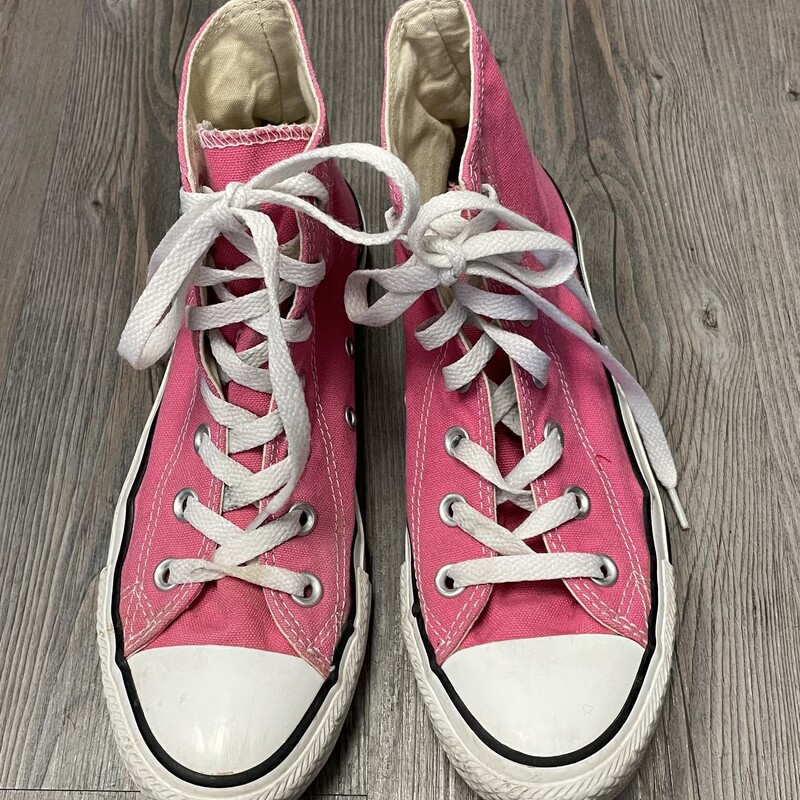 Converse Hightop Shoes, Pink, Size: 7Y