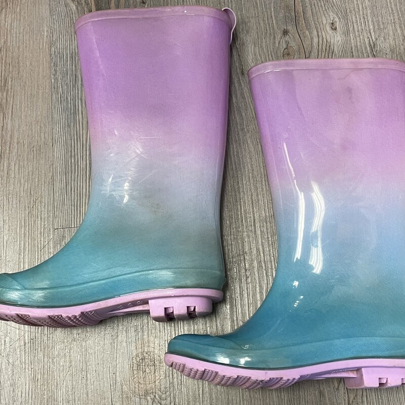 Rain Boots, Multi, Size: 1Y