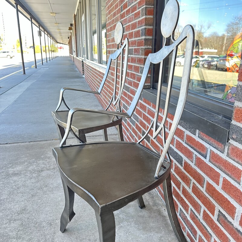 Metal Human Figure Chairs, sold as a PAIR