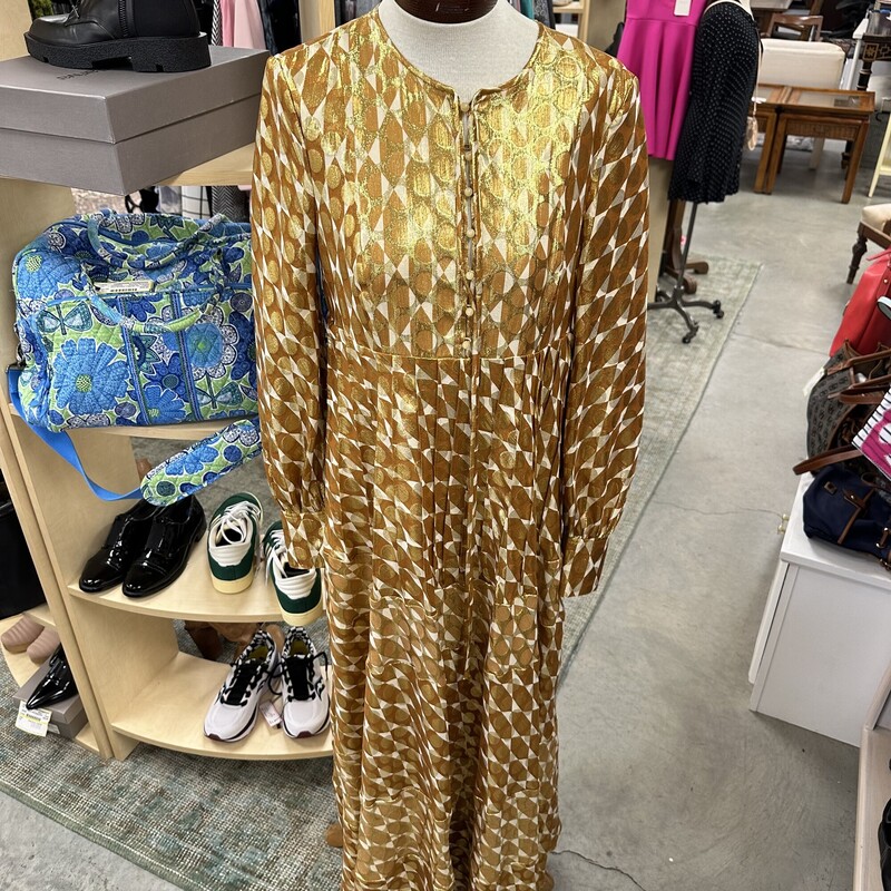 Tory Burch Bea Dress, Gold... new with tags and never worn!
Size: 8