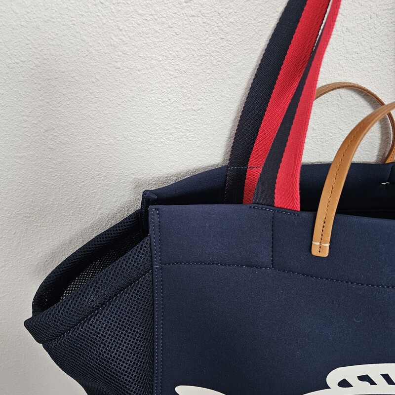 Clare V, Navy, Size: Large Tote W/ pouch