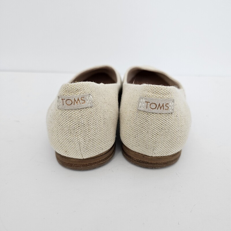 Toms, Cream, Size: 9.5