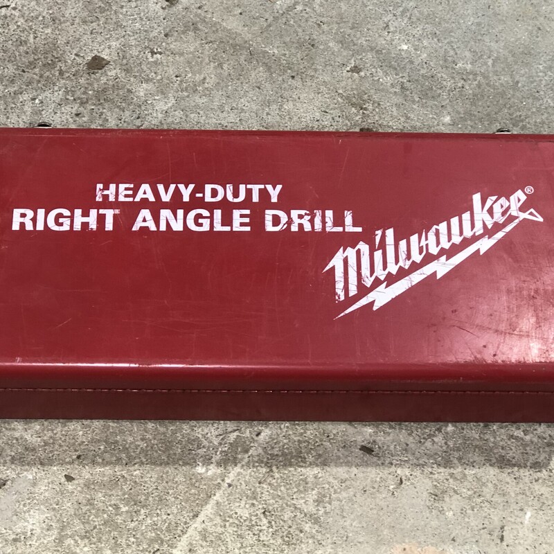Milwaukee 1107-1 Variable Speed Corded Right Angle Drill with 1/2 in. Chuck and Chuck Key. 7 Amp, 0 - 500 RPM.

*EXCELLENT CONDITION*
