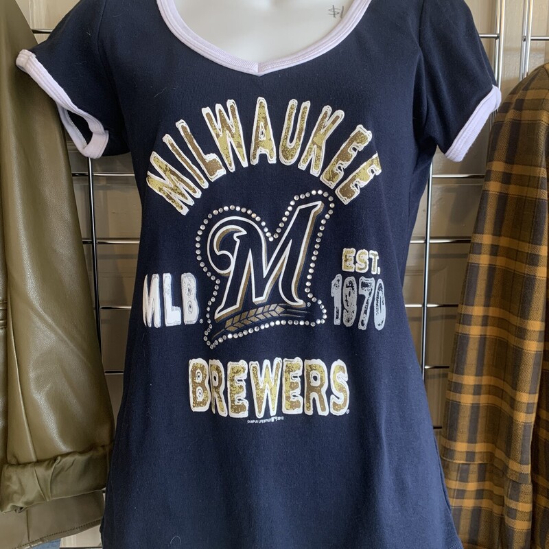 Brewers Vneck Tee, Navy, Size: L
All Sales Are Final
No Returns

Pick Up In Store Within 7 Days Of Purchase
Or
Have It Shipped

Thanks For Shopping With Us:-)
