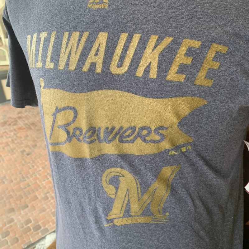 MilwaukeeBrewersSSTee, Blue, Size: Medium<br />
All Sales Are Final<br />
No Returns<br />
<br />
Pick Up In Store Within 7 Days Of Purchase<br />
Or<br />
Have It Shipped<br />
<br />
Thanks For Shopping With Us:-)