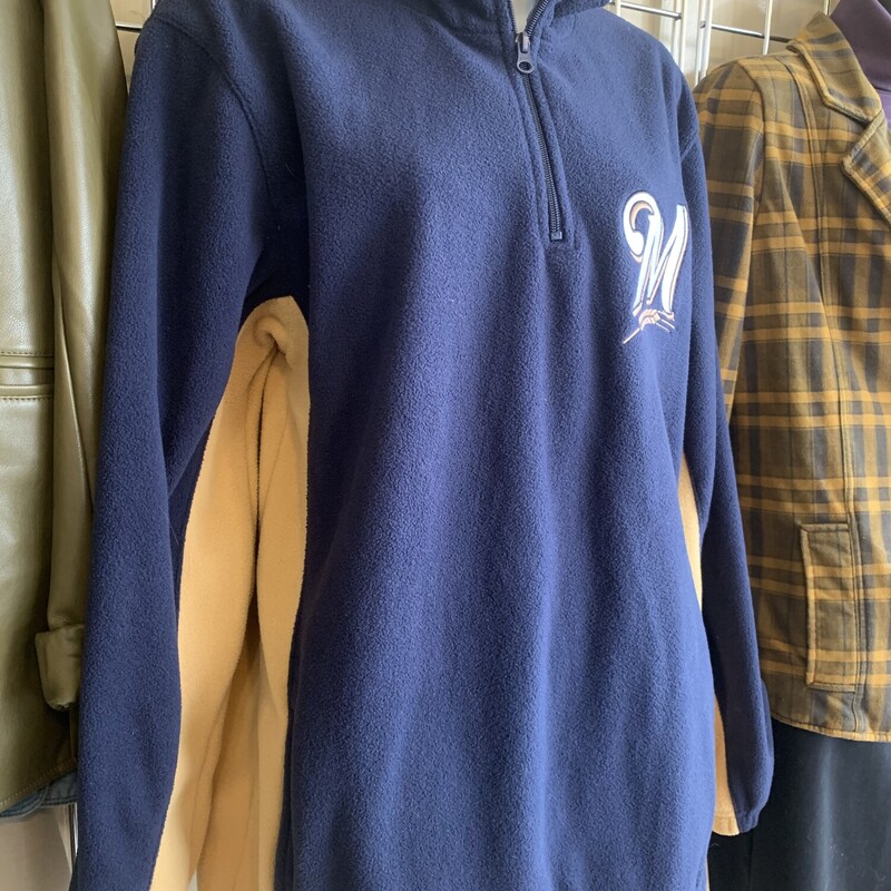 Brewers 1/4 Zip Fleece, Blu/gold, Size: XXL<br />
All Sales Are Final<br />
No Returns<br />
<br />
Pick Up In Store Within 7 Days Of Purchase<br />
Or<br />
Have It Shipped<br />
<br />
Thanks For Shopping With Us:-)
