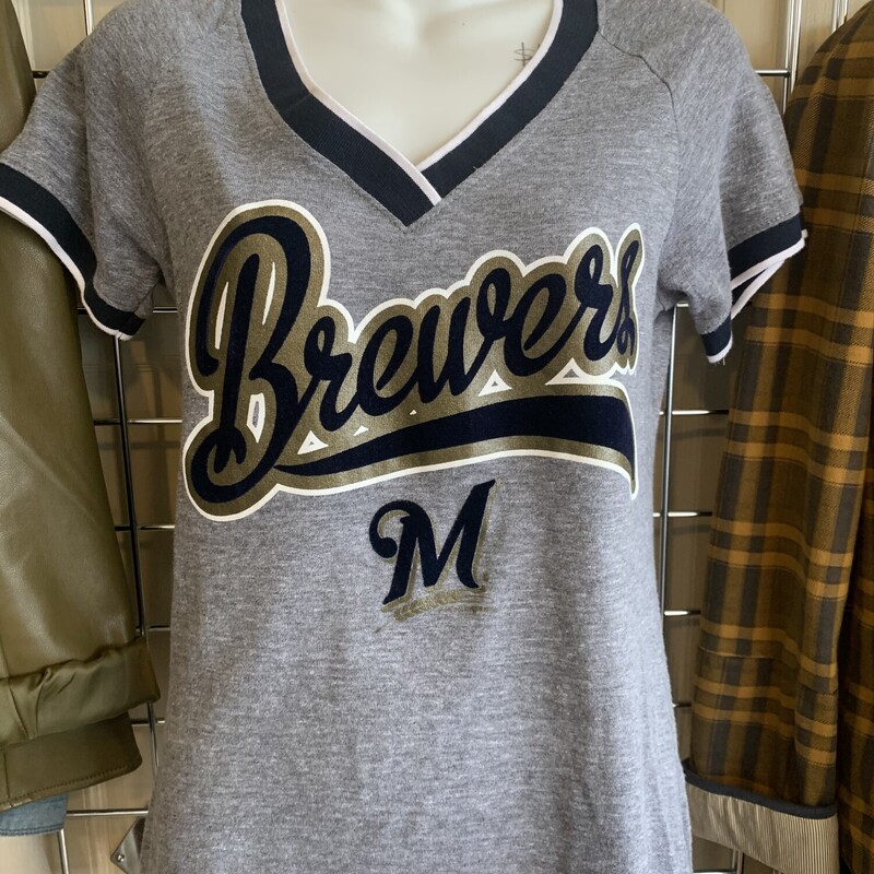 Brewers Vneck, Gray, Size: Medium
All Sales Are Final
No Returns

Pick Up In Store Within 7 Days Of Purchase
Or
Have It Shipped

Thanks For Shopping With Us:-)