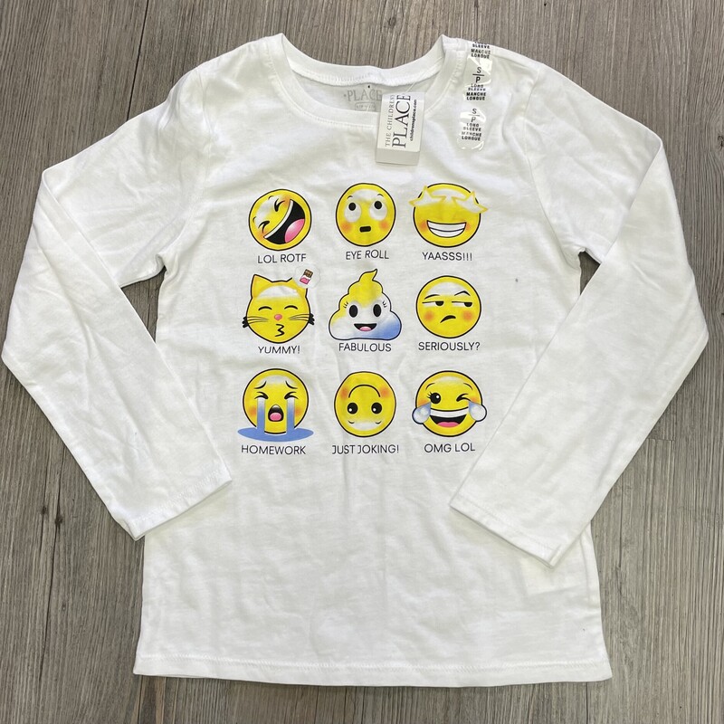 Childrens Place LS Tee, White, Size: 5-6Y
NEW!