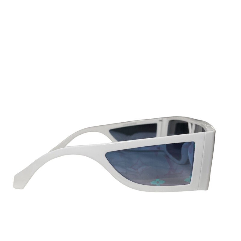 Louis Vuitton x Virgil Abloh Sideway Sunglasses<br />
White Hologram<br />
Code:Z1452u