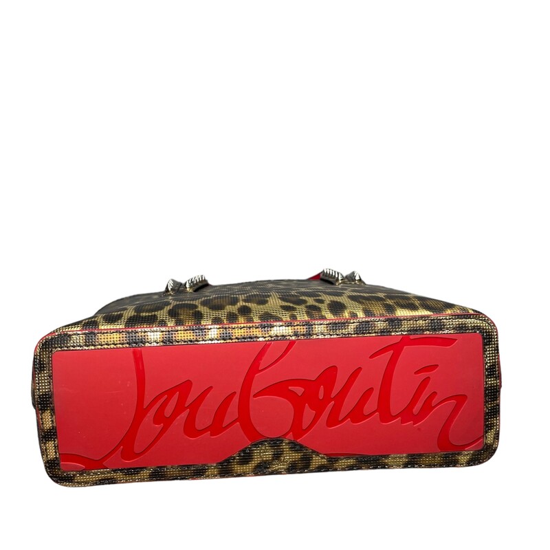 Christian Louboutin Leopard pattern Cabata  2WAY Mini Shoulder Bag Tote Bag<br />
Comes With Detachable Strap<br />
Dimensions: W9.3×H6.9×D3.0inch