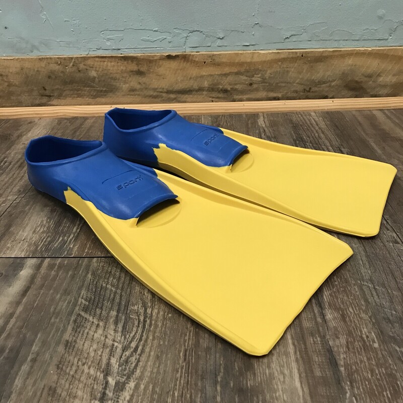 Sporti Swim Fins Y4-5, Yellow, Size: Shoes Y
youth 4-5 womens 6