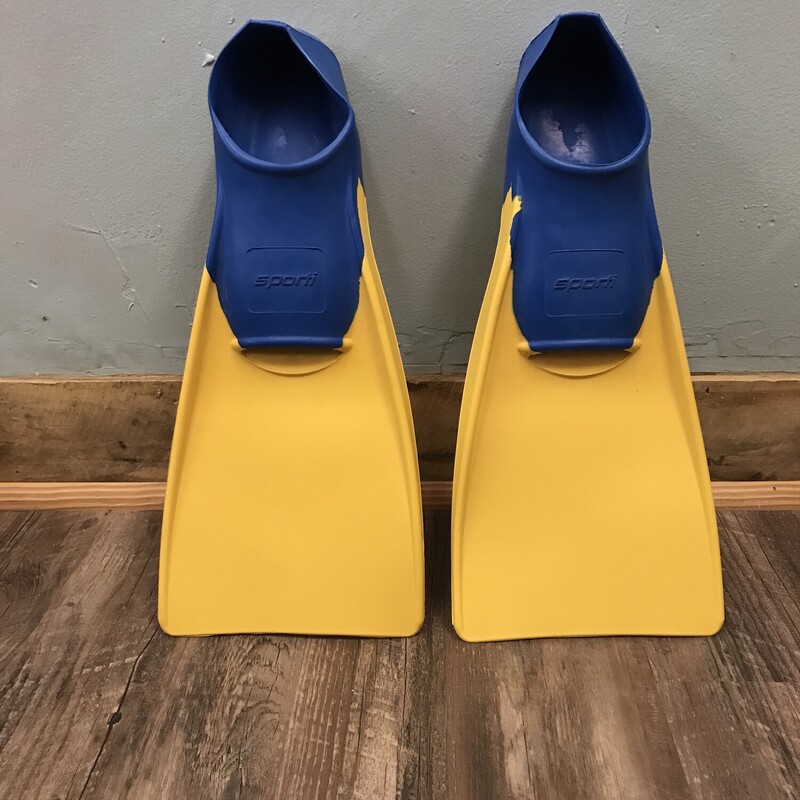 Sporti Swim Fins Y4-5, Yellow, Size: Shoes Y<br />
youth 4-5 womens 6