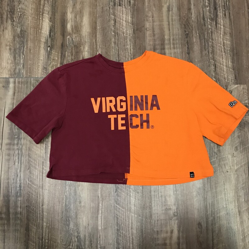 VA Tech Crop, Orange, Size: Jr S