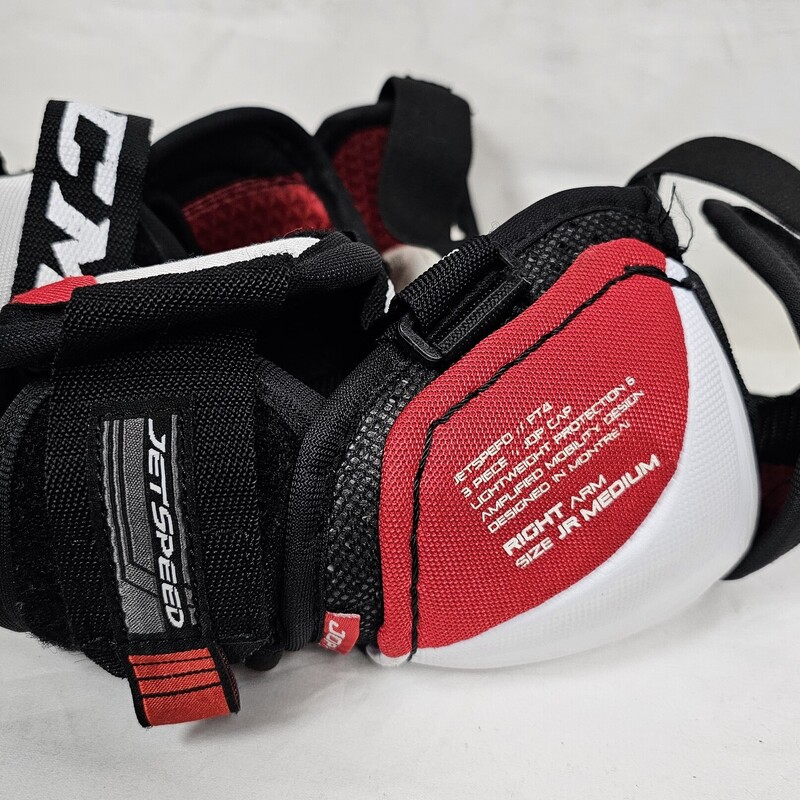 Pre- owned CCM Jetspeed FT4 Junior Hockey Elbow Pads, Size: Jr M