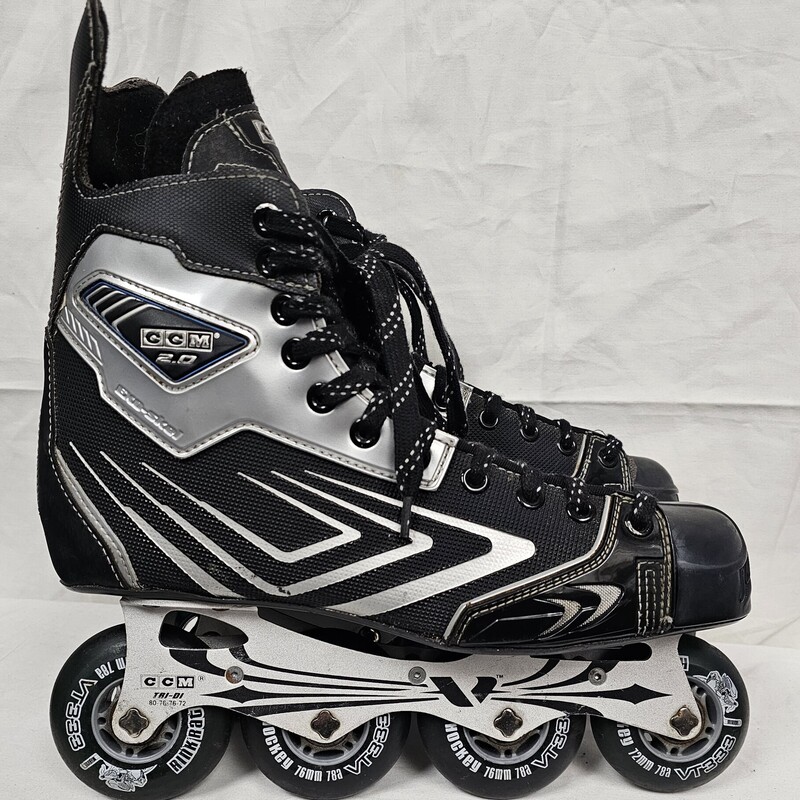Pre-ownwd CCM 2.0 Roller Hockey Skates, Skate Size: 10