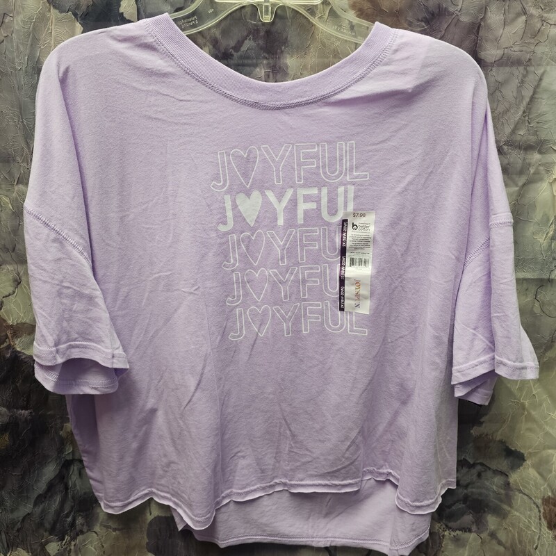 Brand new with tags, short sleeve tee in purple