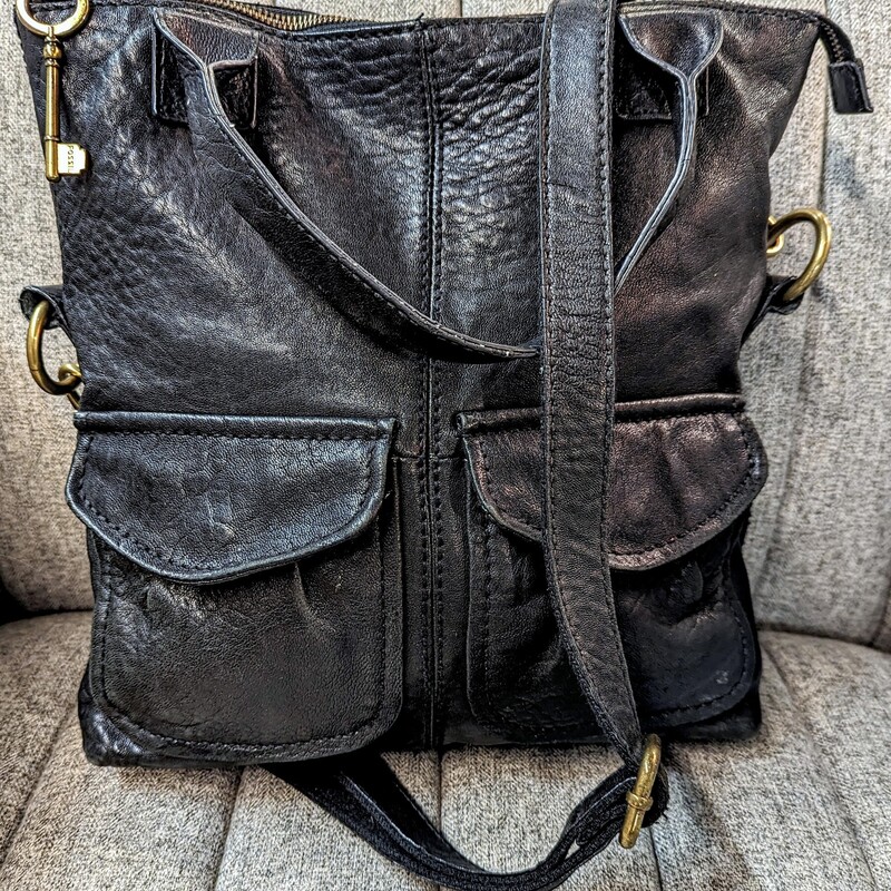Fossil Leather W Pockets