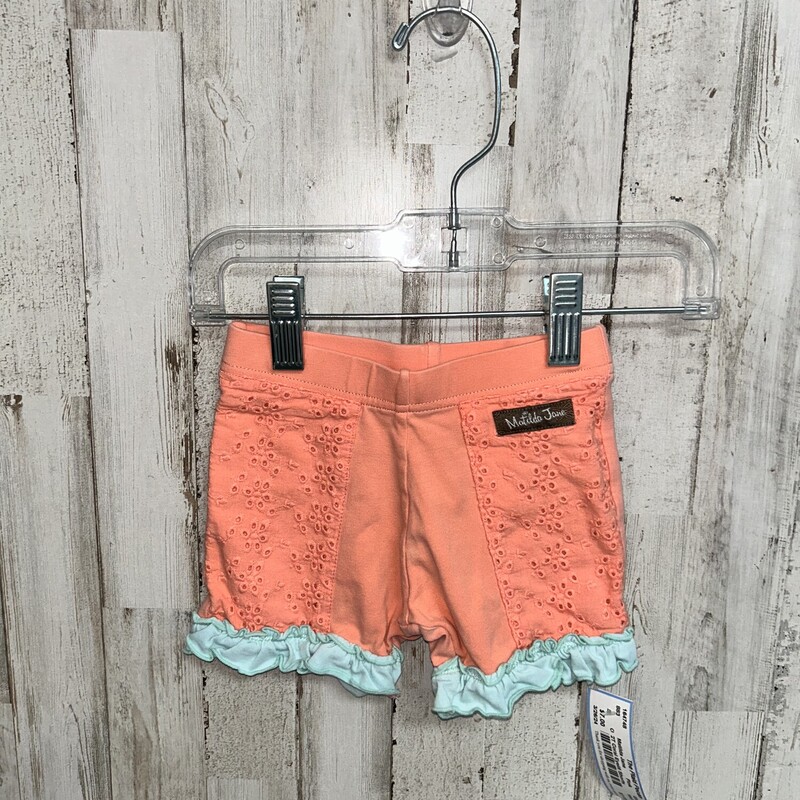 2T Coral Eyelit Shorts