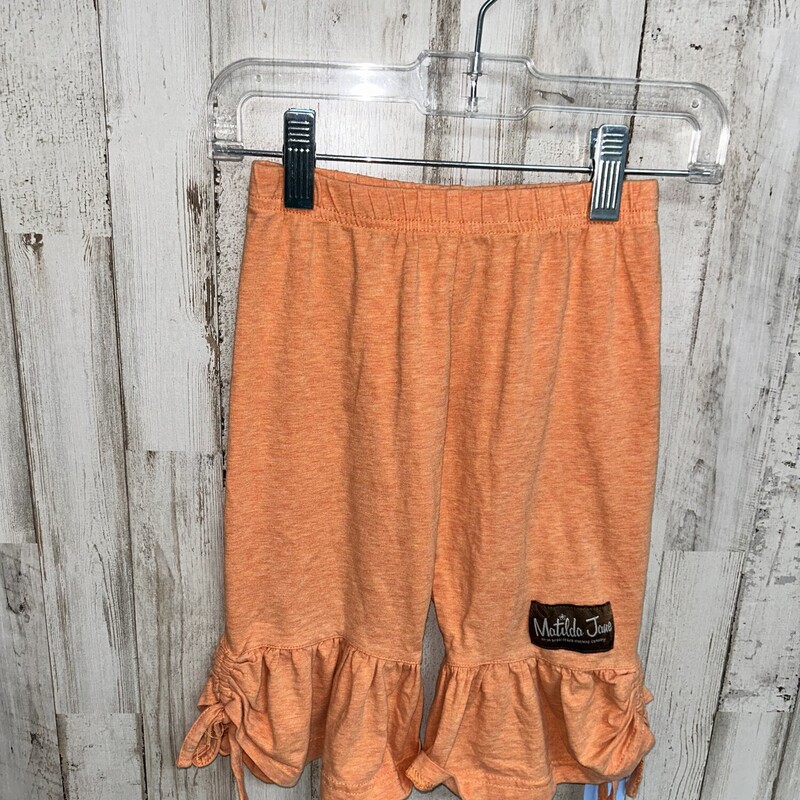 2T Orange Ruffle Pants, Orange, Size: Girl 2T