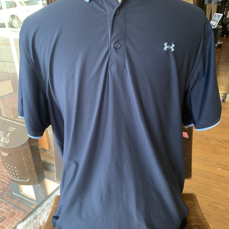 Under Armour Polo Shirt, Blue, Size: XL
All sales are final.
Pick up in store within 7 days of purchase.
or
Have it shipped.
Thank you for shopping with us:)