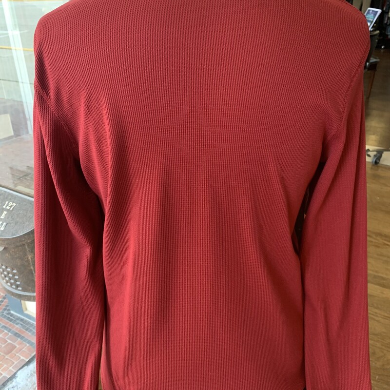UA Waffleknit Henley, Red, Size: Small<br />
All sales are final.<br />
Pick up in store within 7 days of purchase.<br />
or<br />
Have it shipped.<br />
Thank you for shopping with us:)