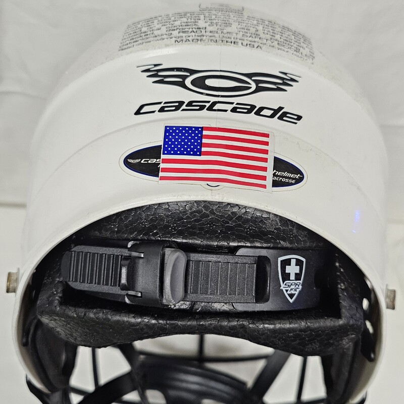 Pre-owned Cascade CPV Lacrosse Helmet, White, Size: M/L,  MSRP $139.99