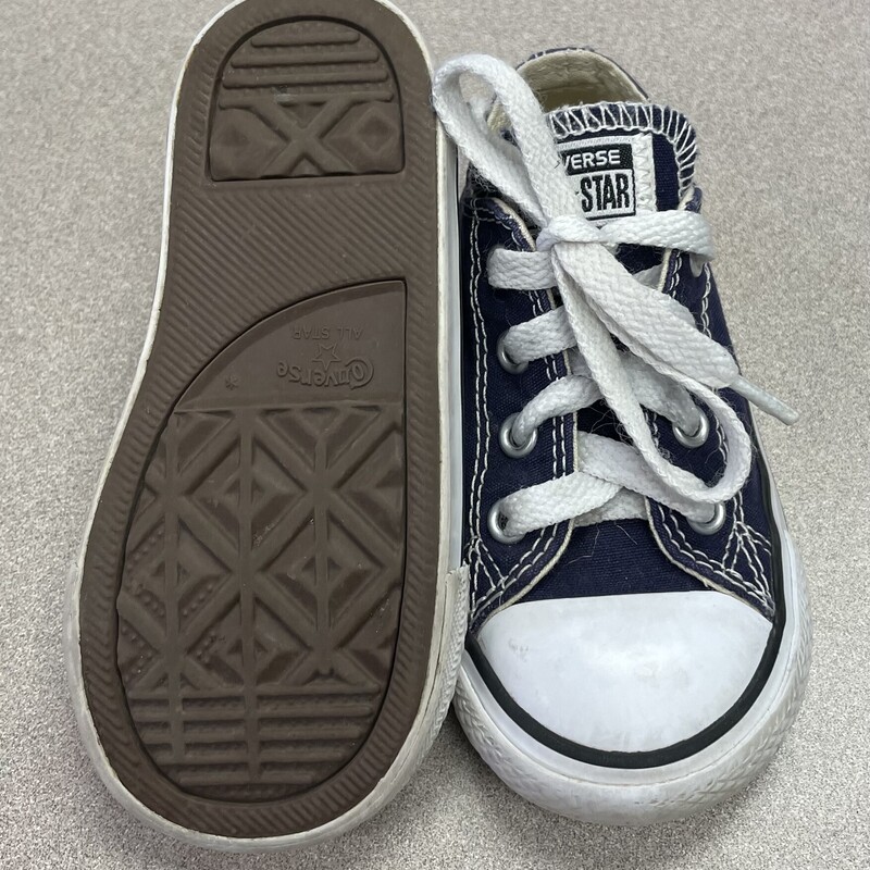 Converse Lace Up Sneaker, Navy, Size: 7T