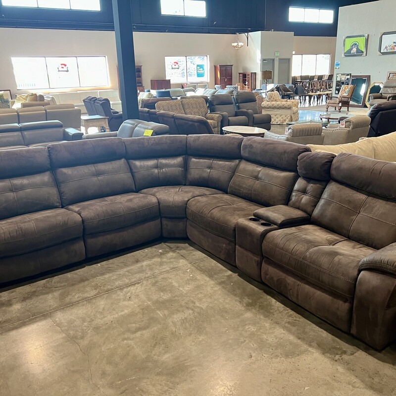 Gray 6pc. Pwr Sectional